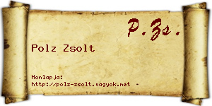 Polz Zsolt névjegykártya